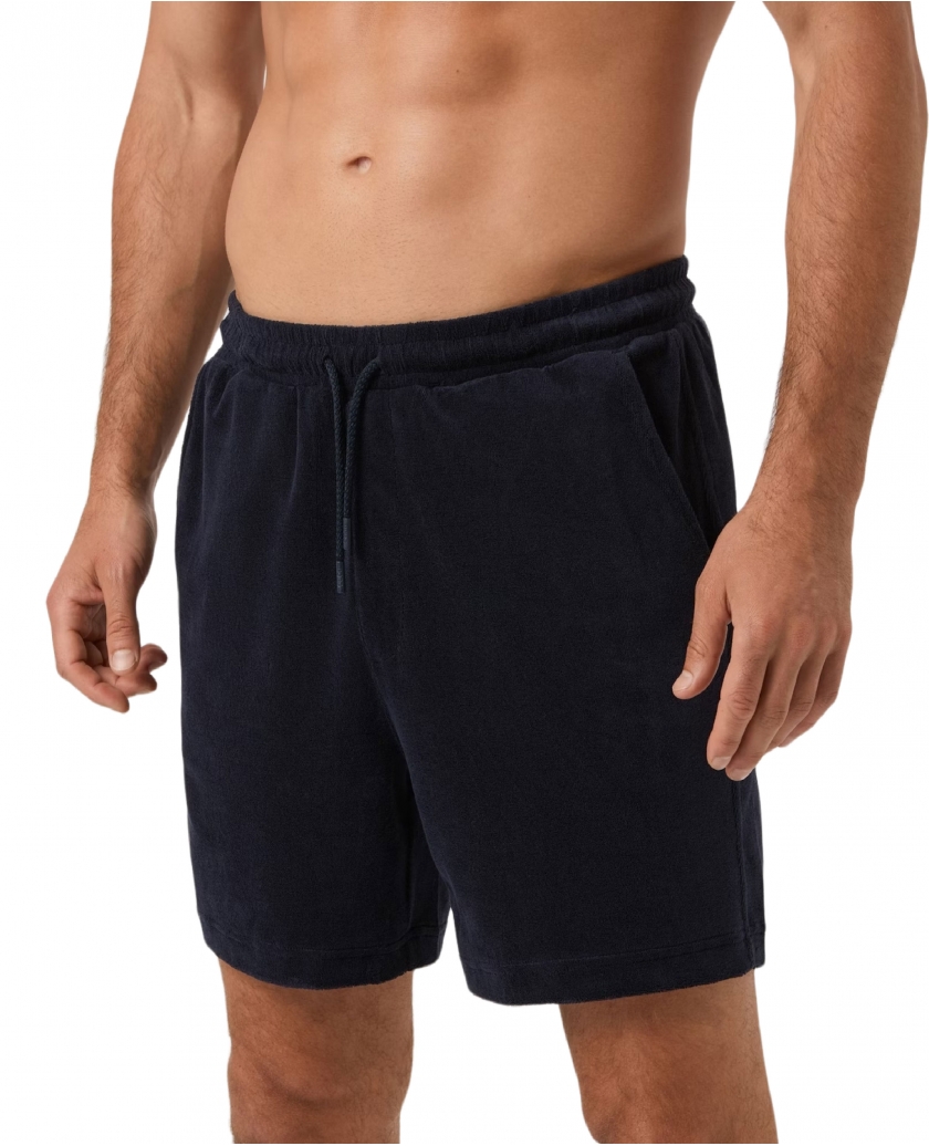 BORG TOWELING POOL SHORTS NAVY