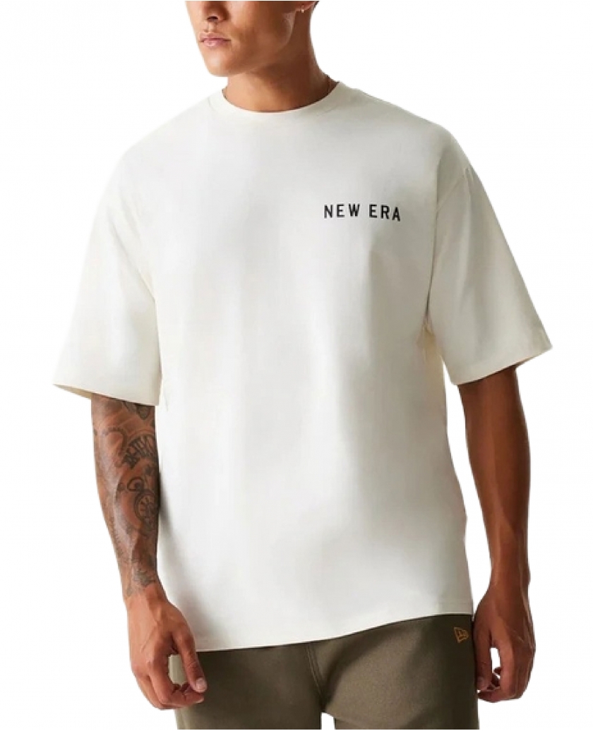 NEW ERA ANIMAL GRAPHIC WHITE OVERSIZED T-SHIRT UNISEX