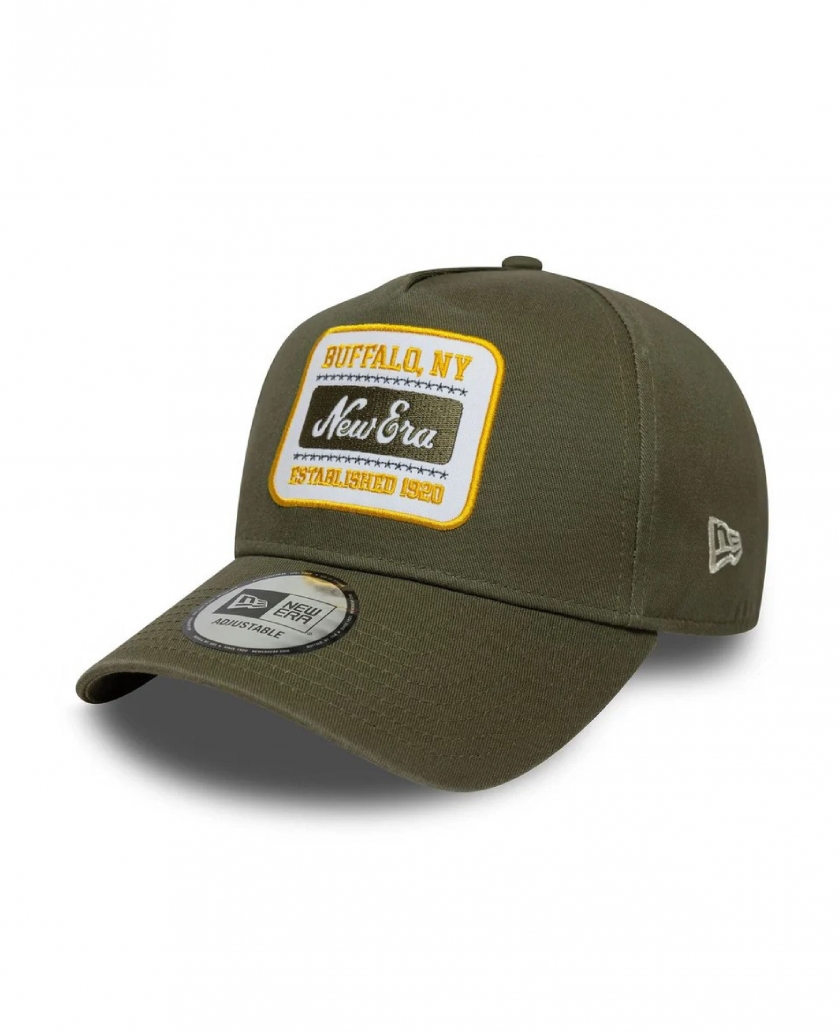 NEW ERA WASHED PATCH DARK GREEN 9FORTY E-FRAME CAP