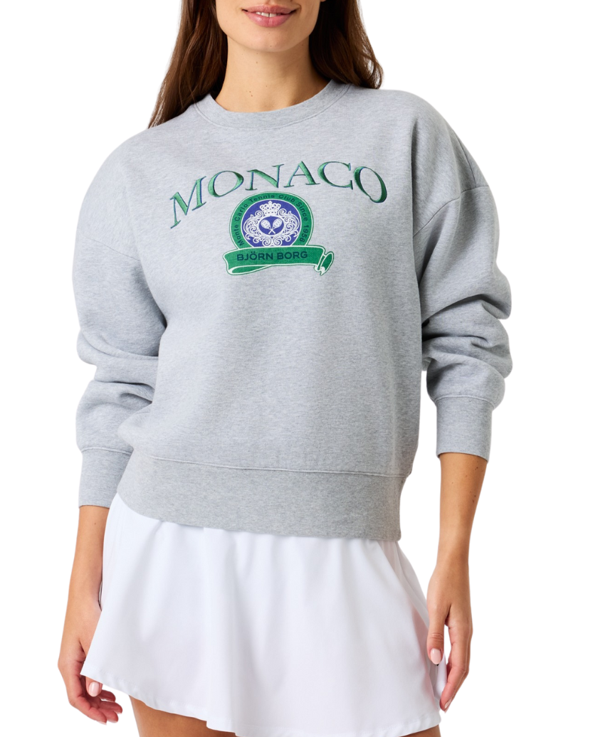 BORG BOYFRIEND SWEATSHIRT GREY MELANGE W