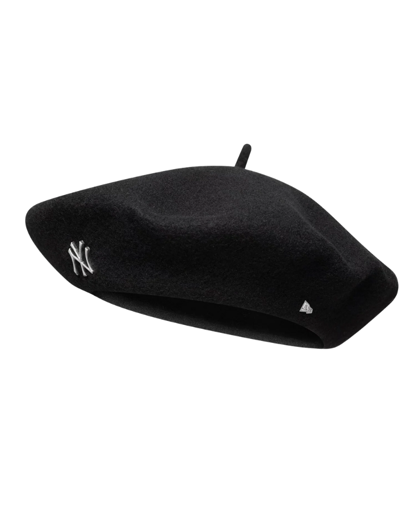 NEW ERA NY YANKEES WOOL BERET BLACK W