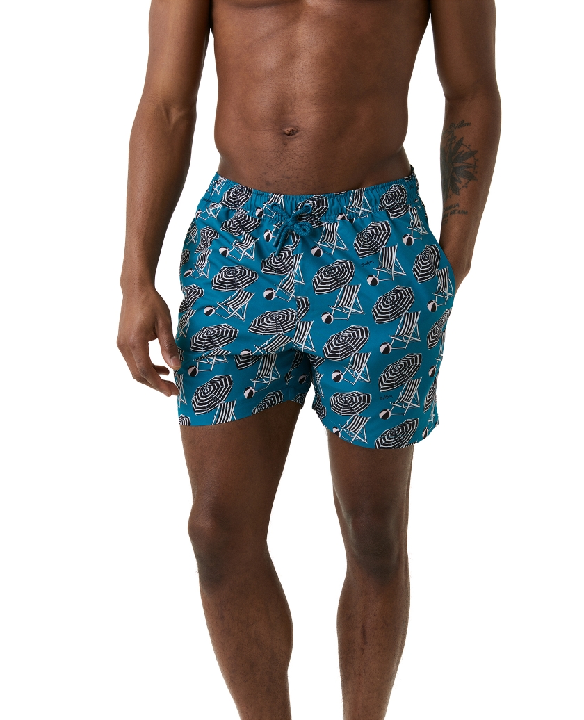 BORG PRINT SWIM SHORTS