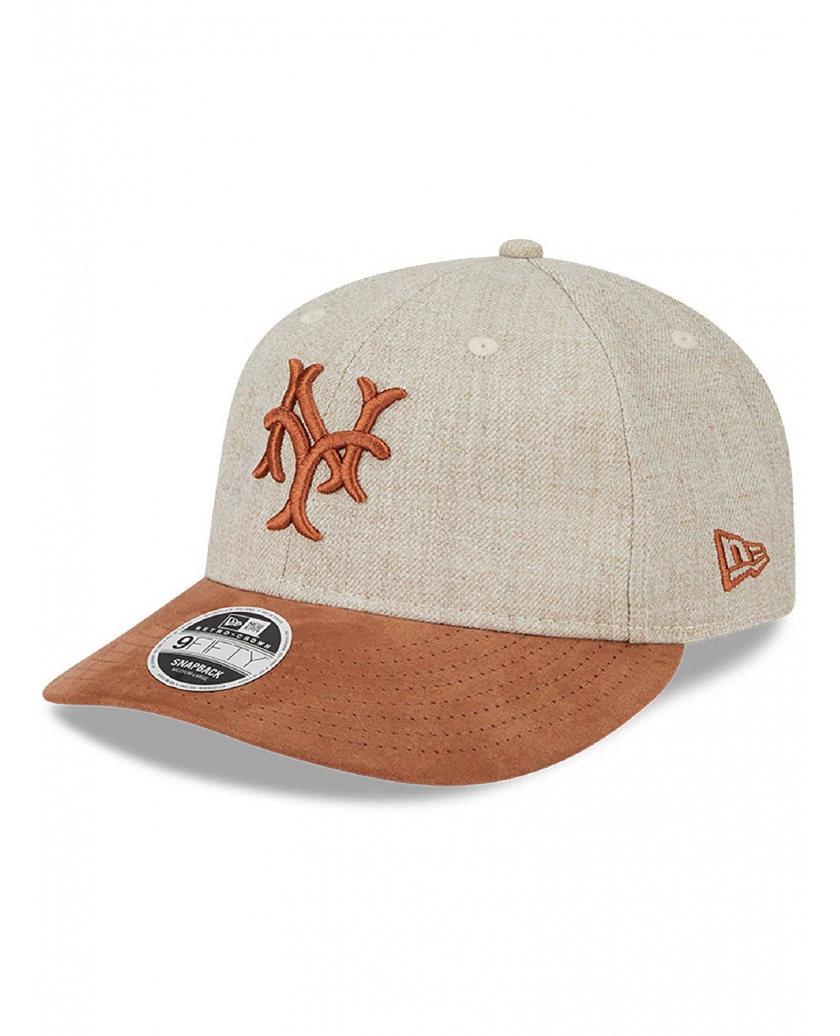 NEW YORK METS MLB TWO TONE BROWN RETRO CROWN 9FIFTY STRAPBACK CAP