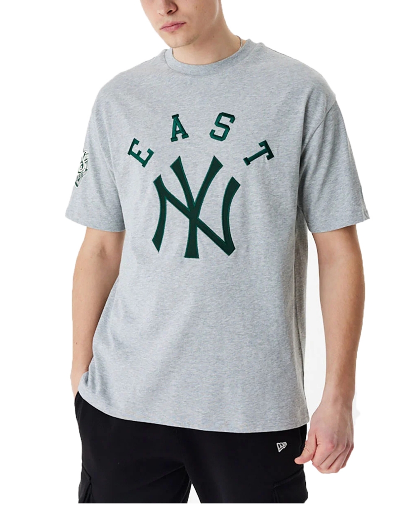 NEW YORK YANKEES MLB HERITAGE GREY OVERSIZED T-SHIRT