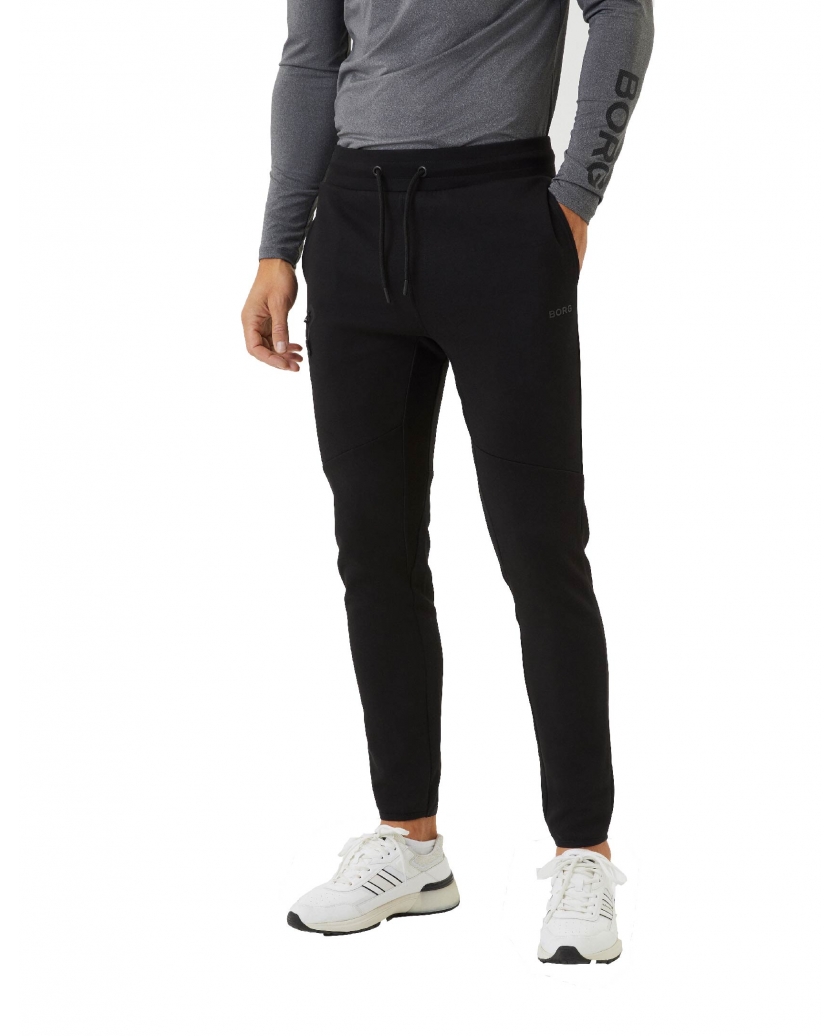 BORG TECH SWEAT PANTS BLACK BEAUTY