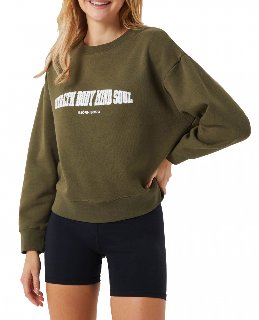 BORG ACE BOYFRIEND CREW OLIVE W