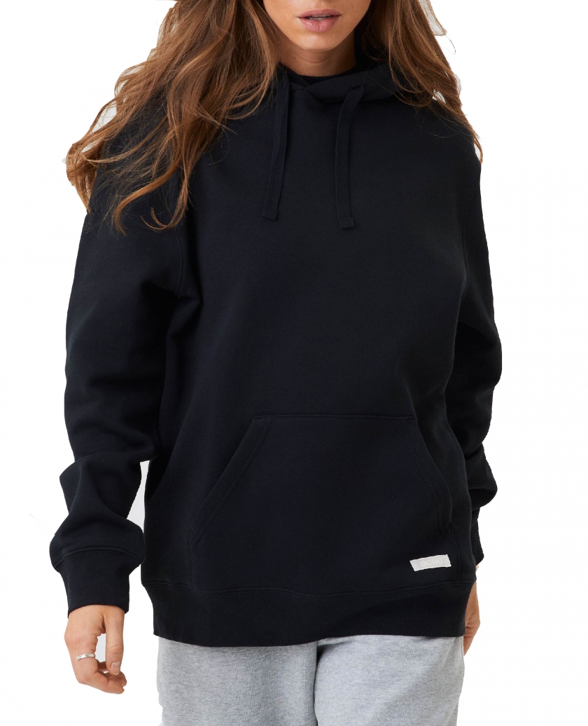 BORG CENTRE HOODIE BLACK BEAUTY W