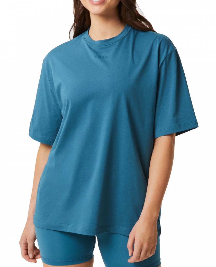 BORG STUDIO OVERSIZED T-SHIRT MALLARD BLUE W