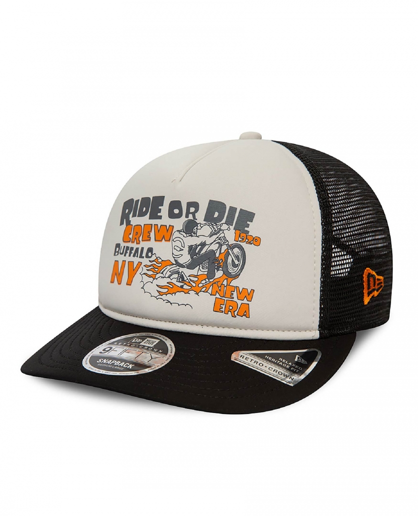 NEW ERA AMERICAN RIDE OR DIE BLACK 9FIFTY RETRO CROWN A-FRAME CAP