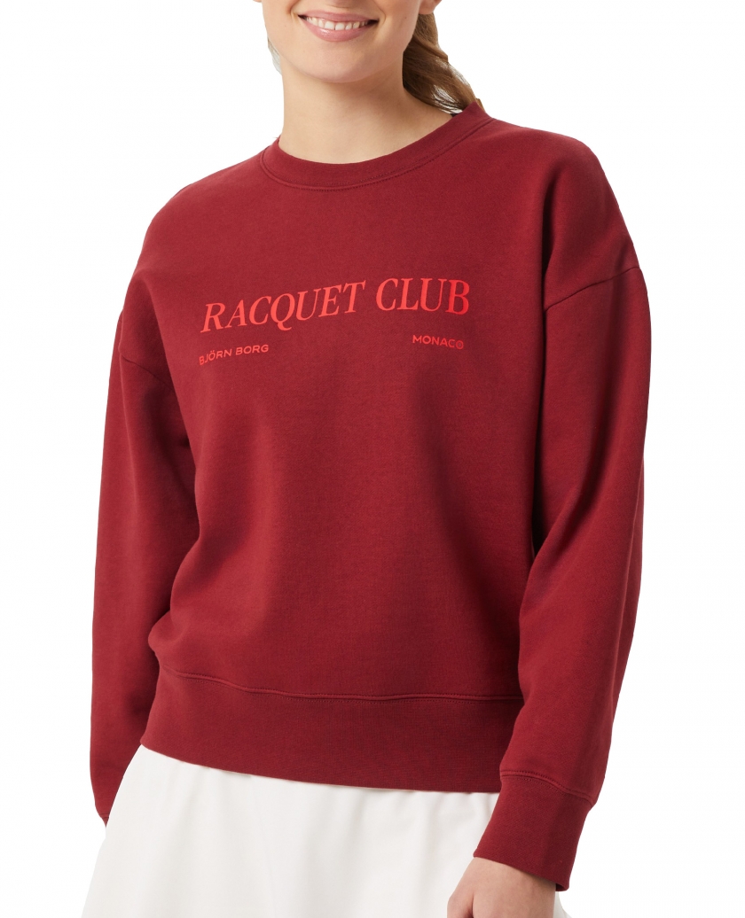 BORG BOYFRIEND CREW W POMEGRANATE