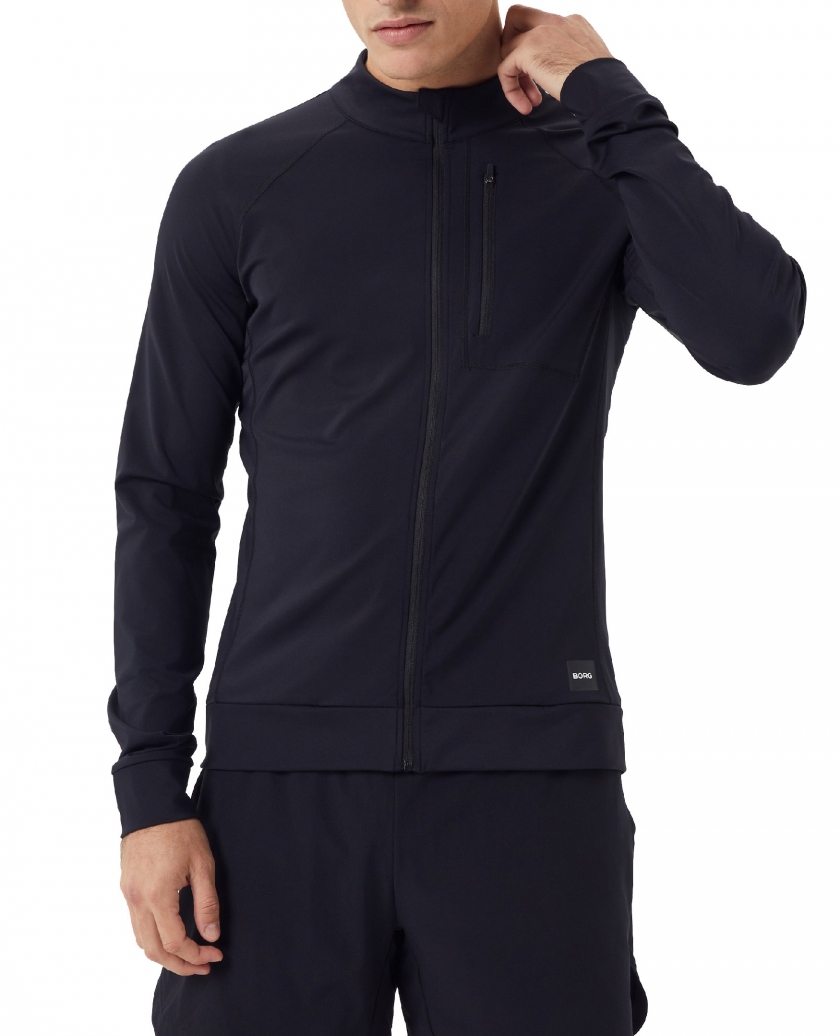 BORG TRAINING MIDLAYER JACKET BLACK BEAUTY M