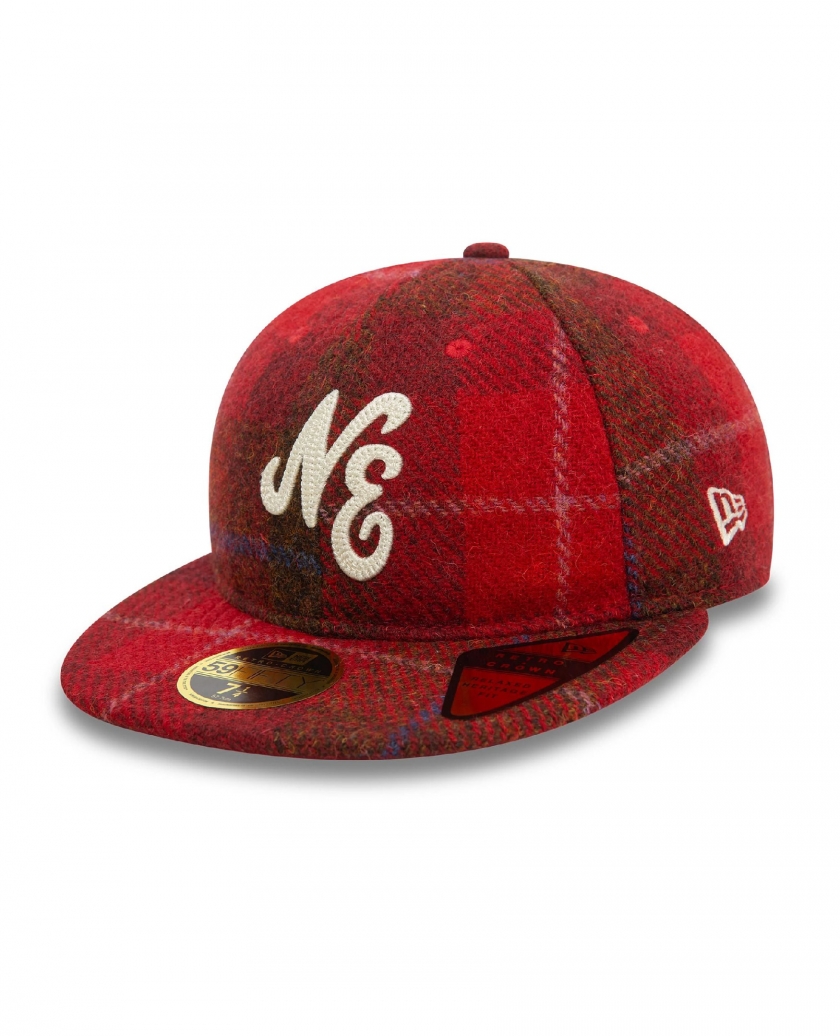 HARRIS TWEED® DARK RED RETRO CROWN 59FIFTY FITTED CAP