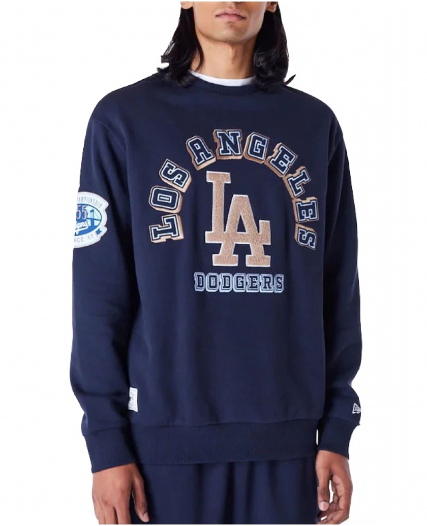 LA DODGERS WORLD SERIES NAVY OVERSIZED FLEECE TOP